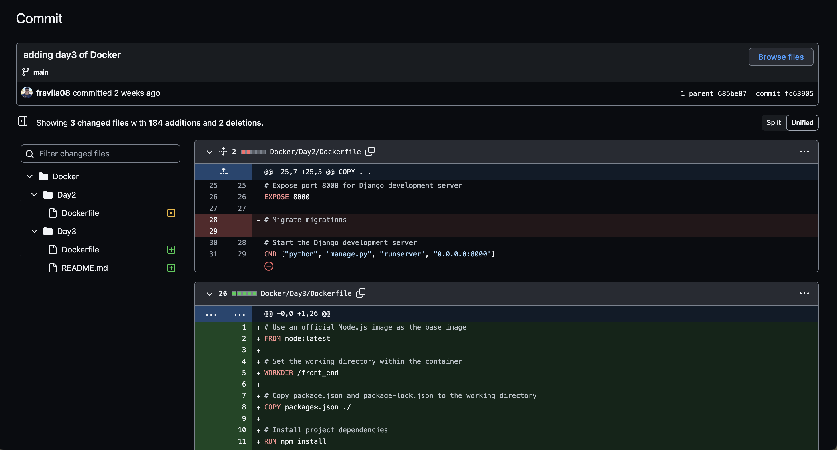 github single commit